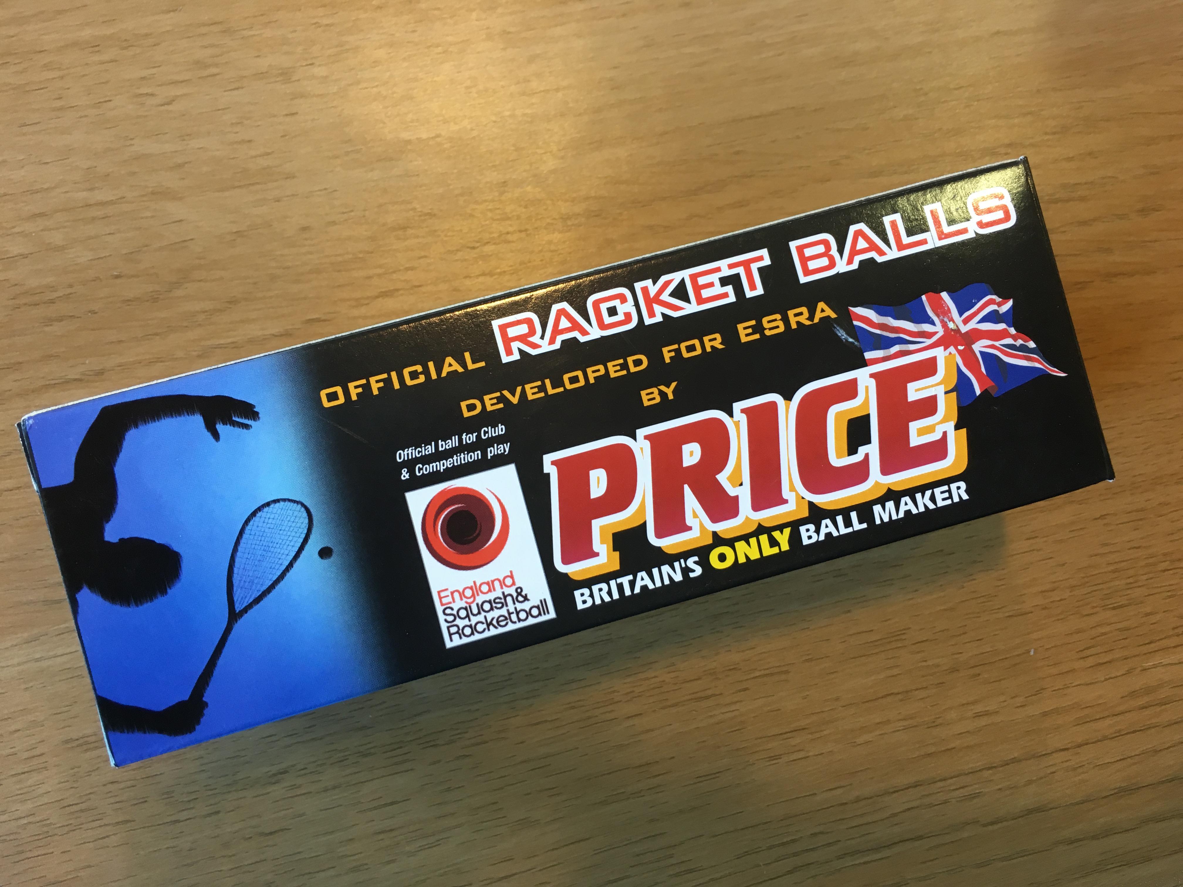 Price Racquetball Balls x 3 per tube