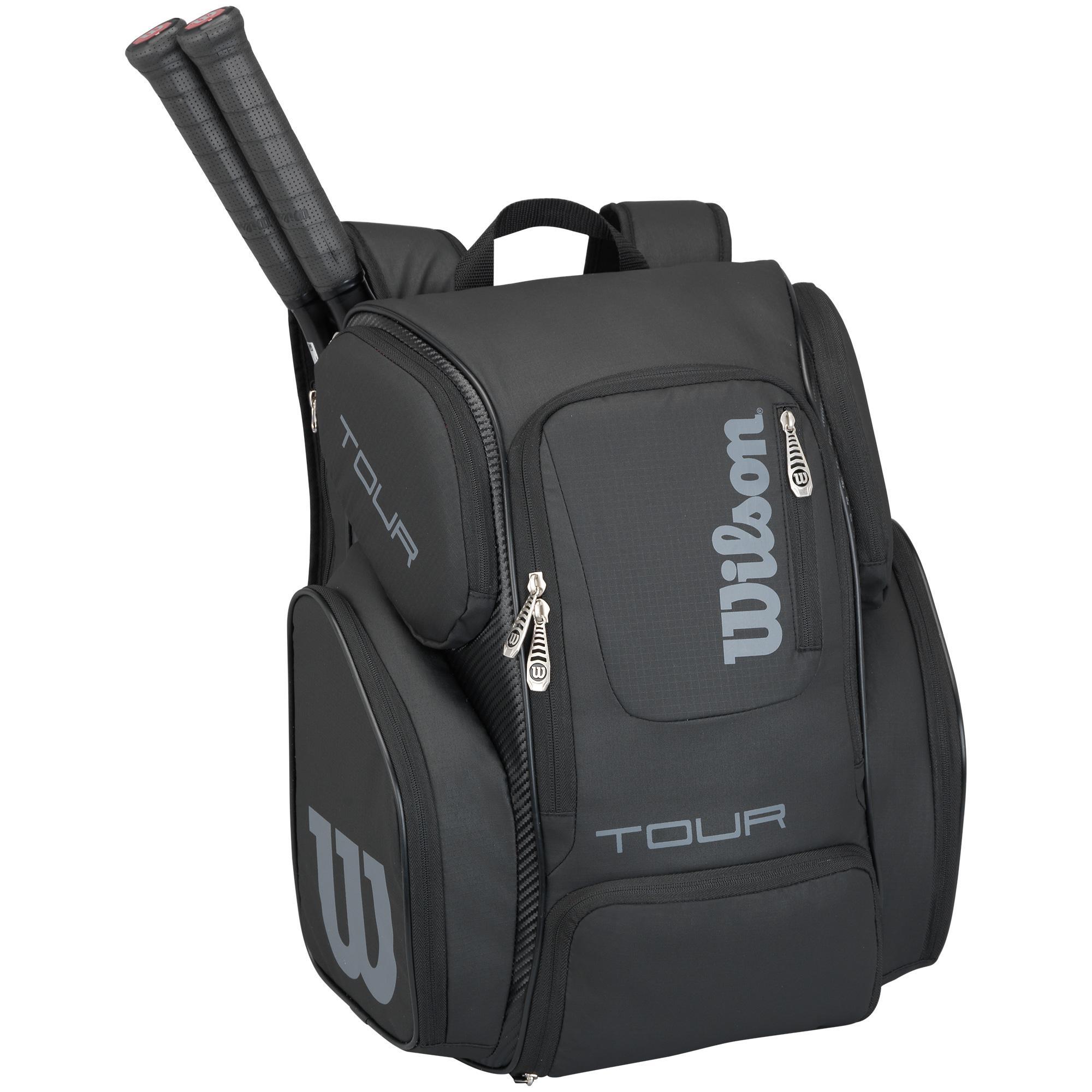 Wilson Tour V Backpack Large Black Just Squash