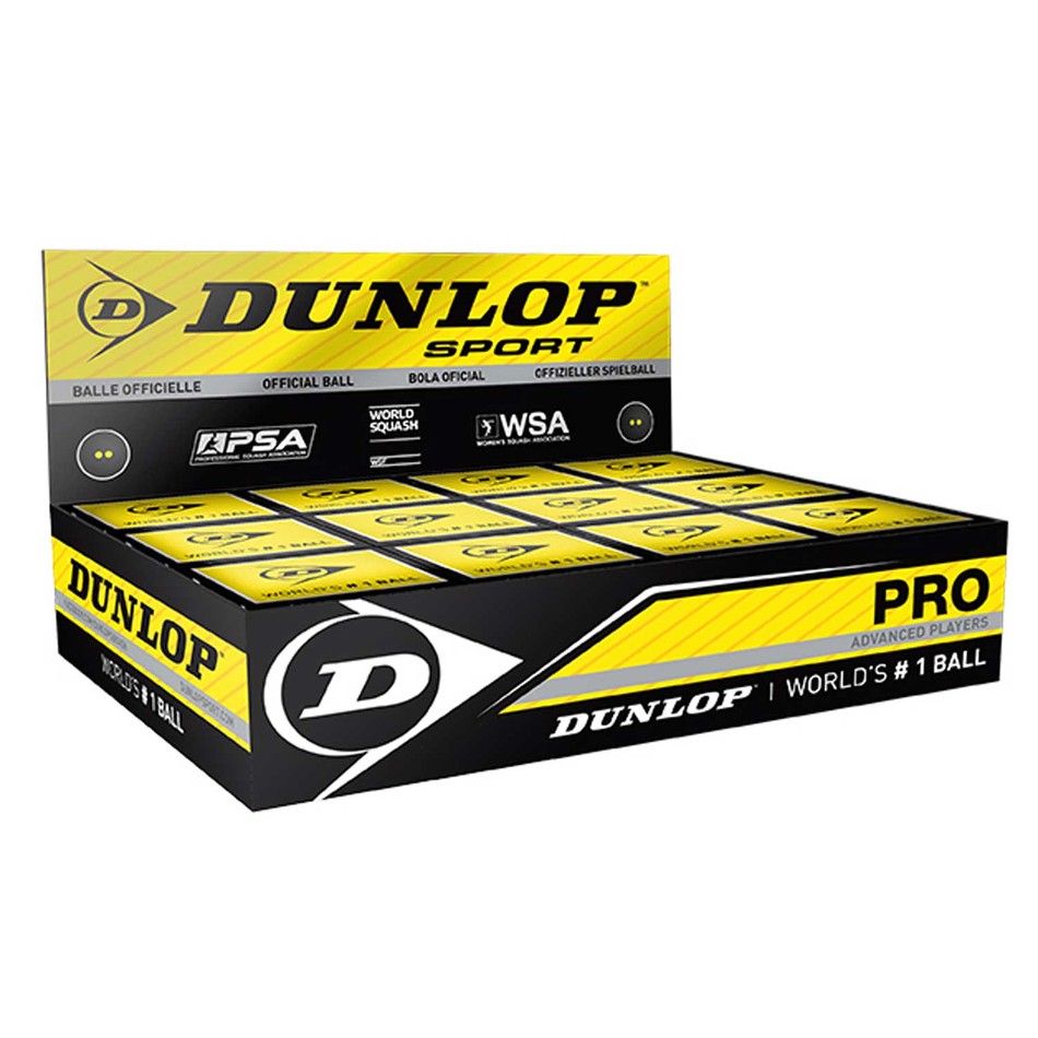 Dunlop Pro Squash Balls - 6 Dozen