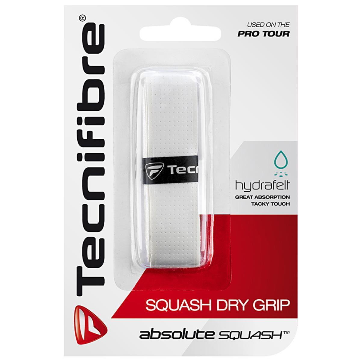 Tecnifibre Absolute Squash Dry Replacement Grip - White