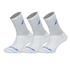 Babolat 3 Pairs Pack Socks White Diva Blue UK 9-11